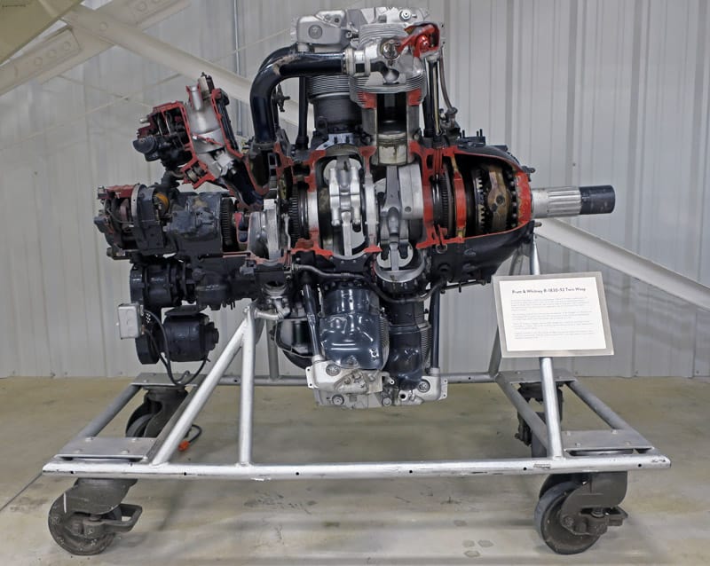 wwii exhibit engines cutaway R 1830