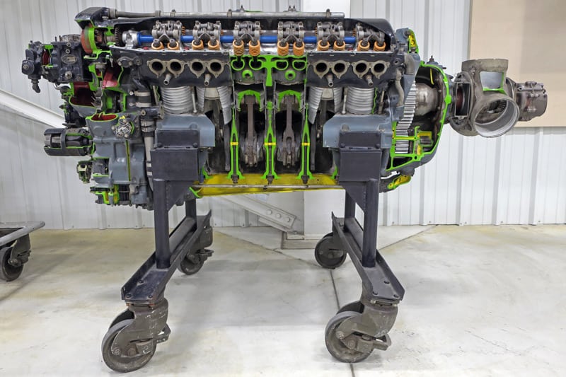 wwii exhibit engines cutaway V 1710